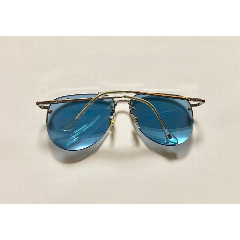 Tommy Hilfiger Barbie Aviator Sunglasses With Silver Frame Blue Tinted Lenses - Picture 3 of 8